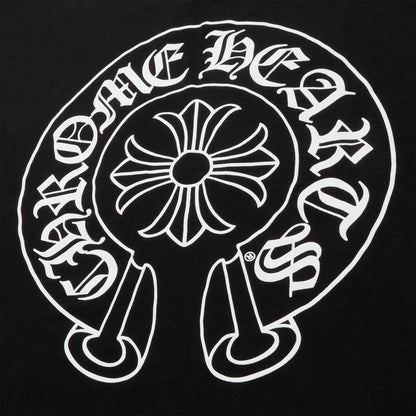 Chrome Hearts - Black Horshoe Short sleeve T-shirt