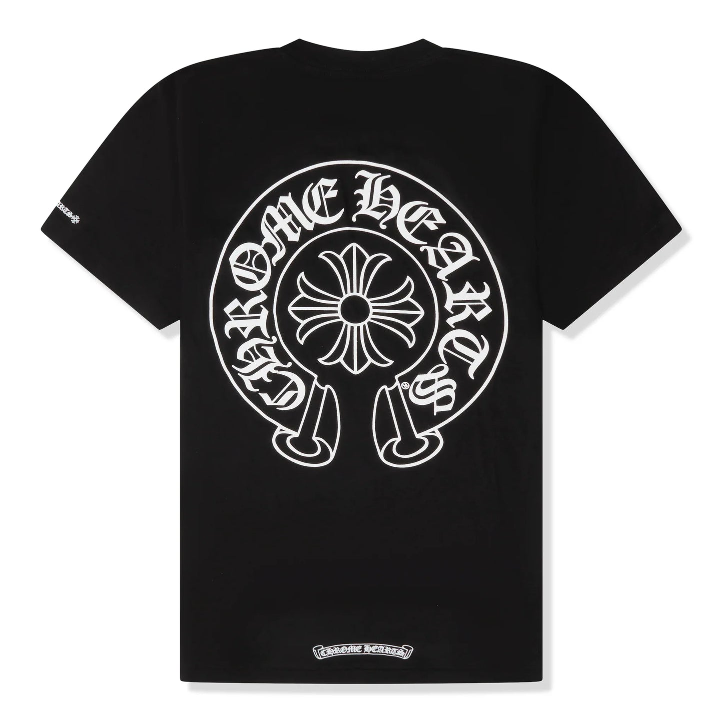 Chrome Hearts - Black Horshoe Short sleeve T-shirt