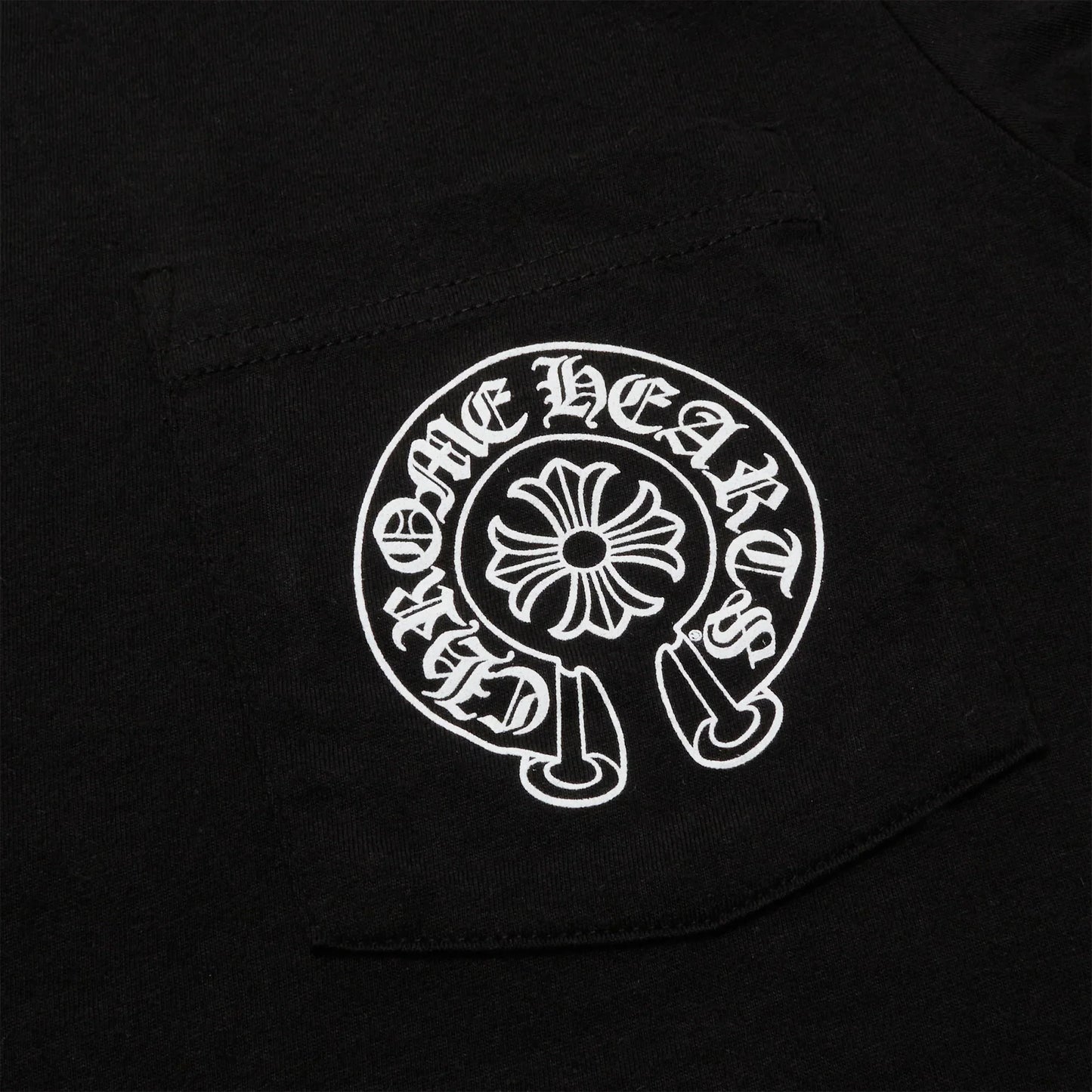 Chrome Hearts - Black Horshoe Short sleeve T-shirt
