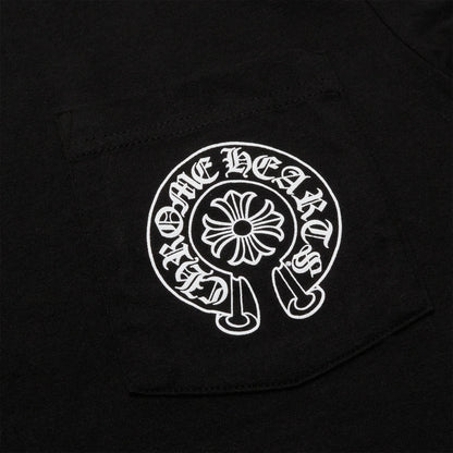 Chrome Hearts - Black Horshoe Short sleeve T-shirt